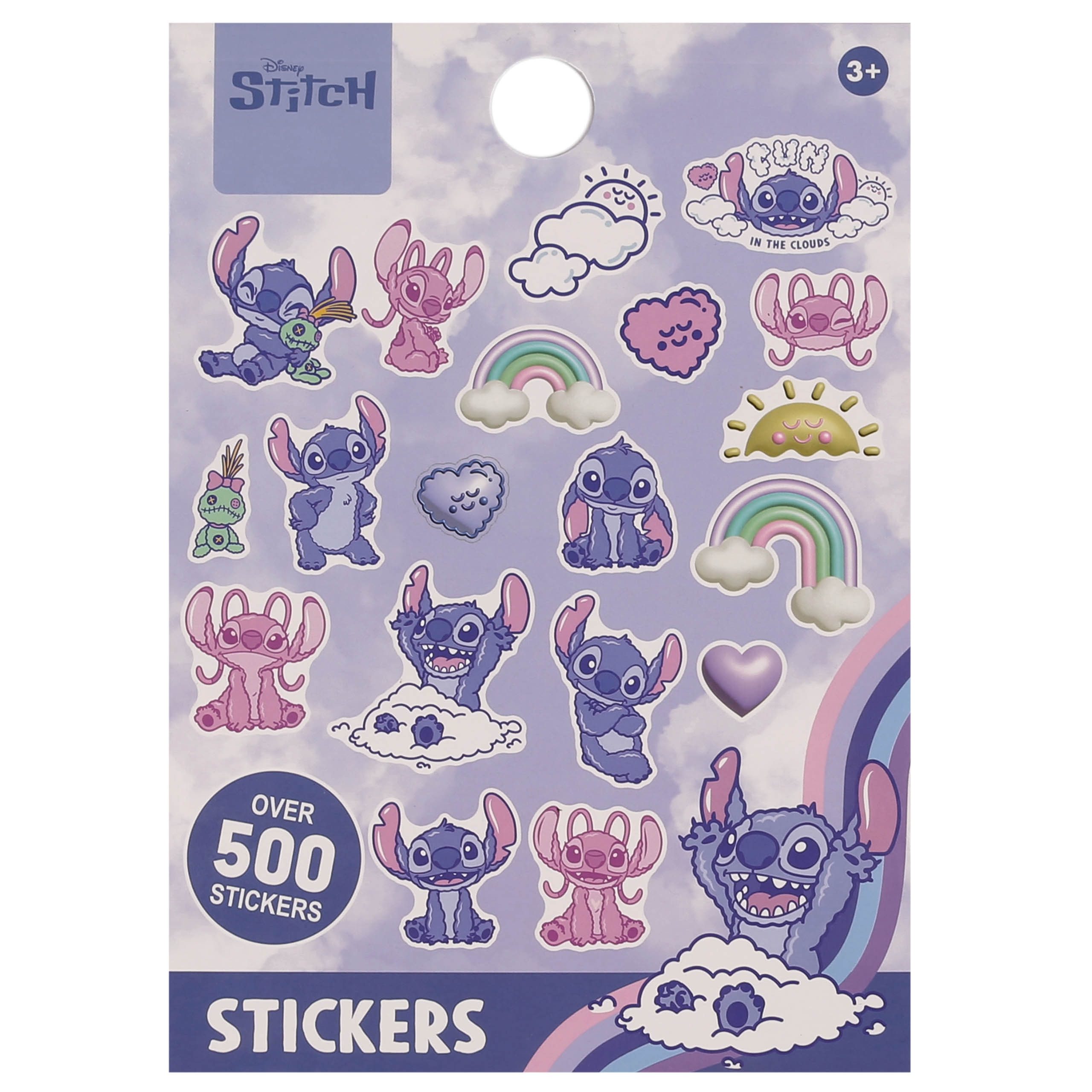 Disney Stickerbuch Disney LILO STITCH Sticker-Set für Kinder – 500 bunte Aufkleber
