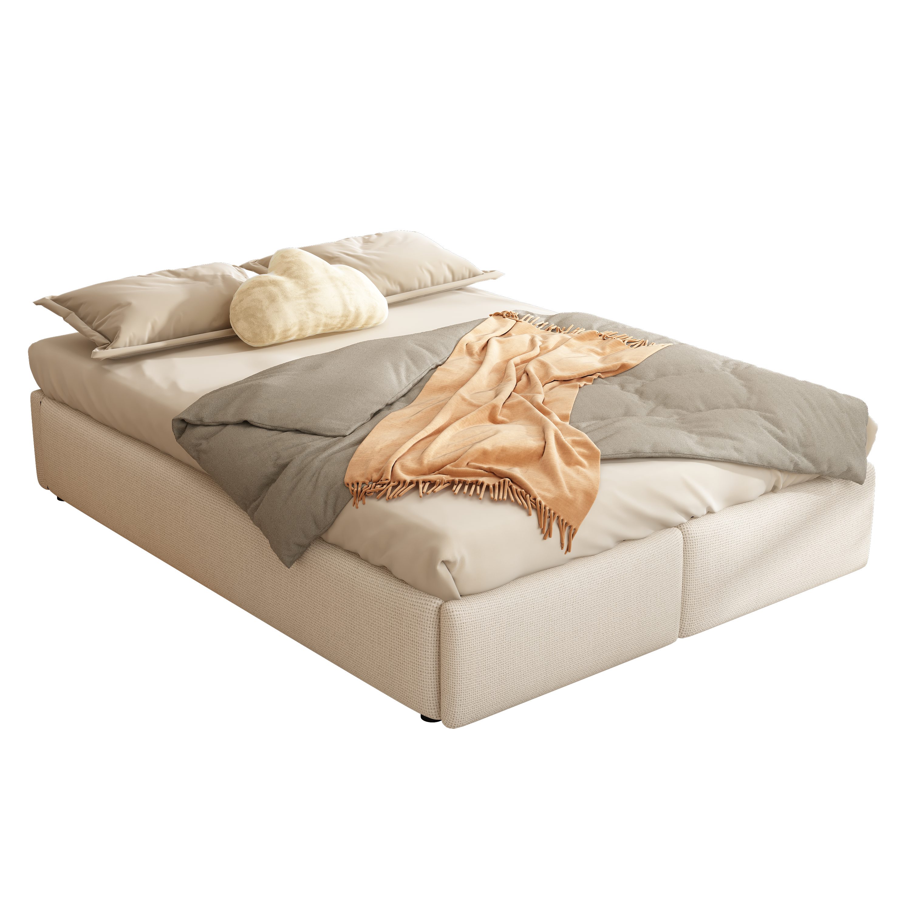Welikera Palettenbett 140*200cm Plattformbett,ohne Kopfteil,mit hydraulisch günstig online kaufen