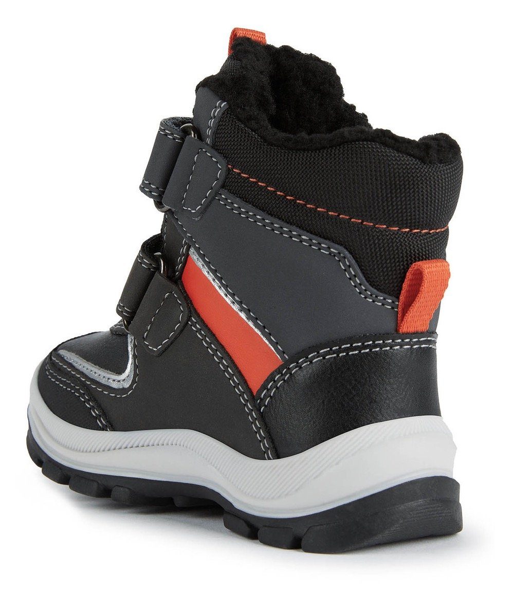 Geox B FLANFIL B BOY mit ABX Amphibiox-Ausstattung Winterstiefel schwarz-orange