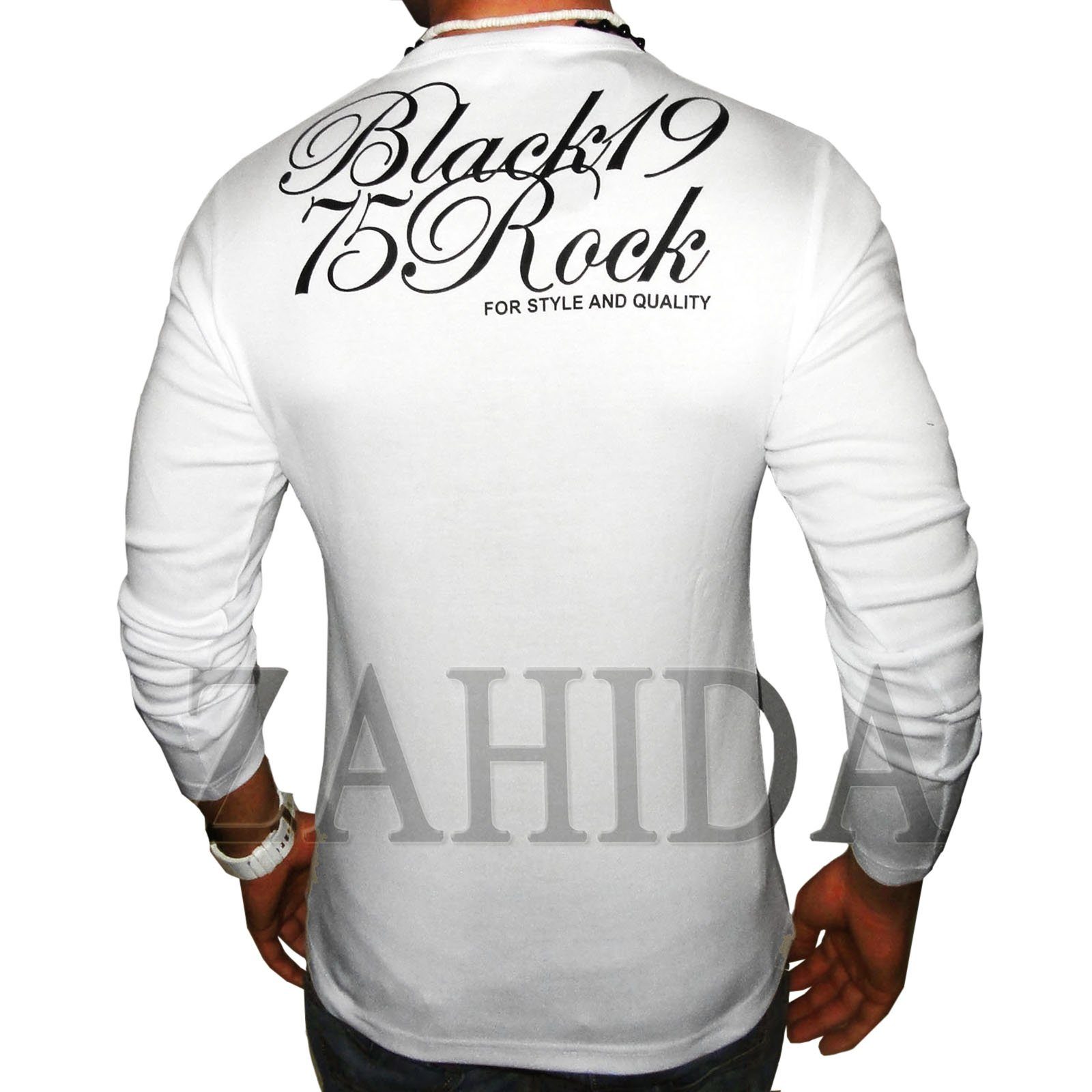 BLACKROCK 2-in-1-Langarmshirt Herren Langarmshirt Henley V-Kragen günstig online kaufen