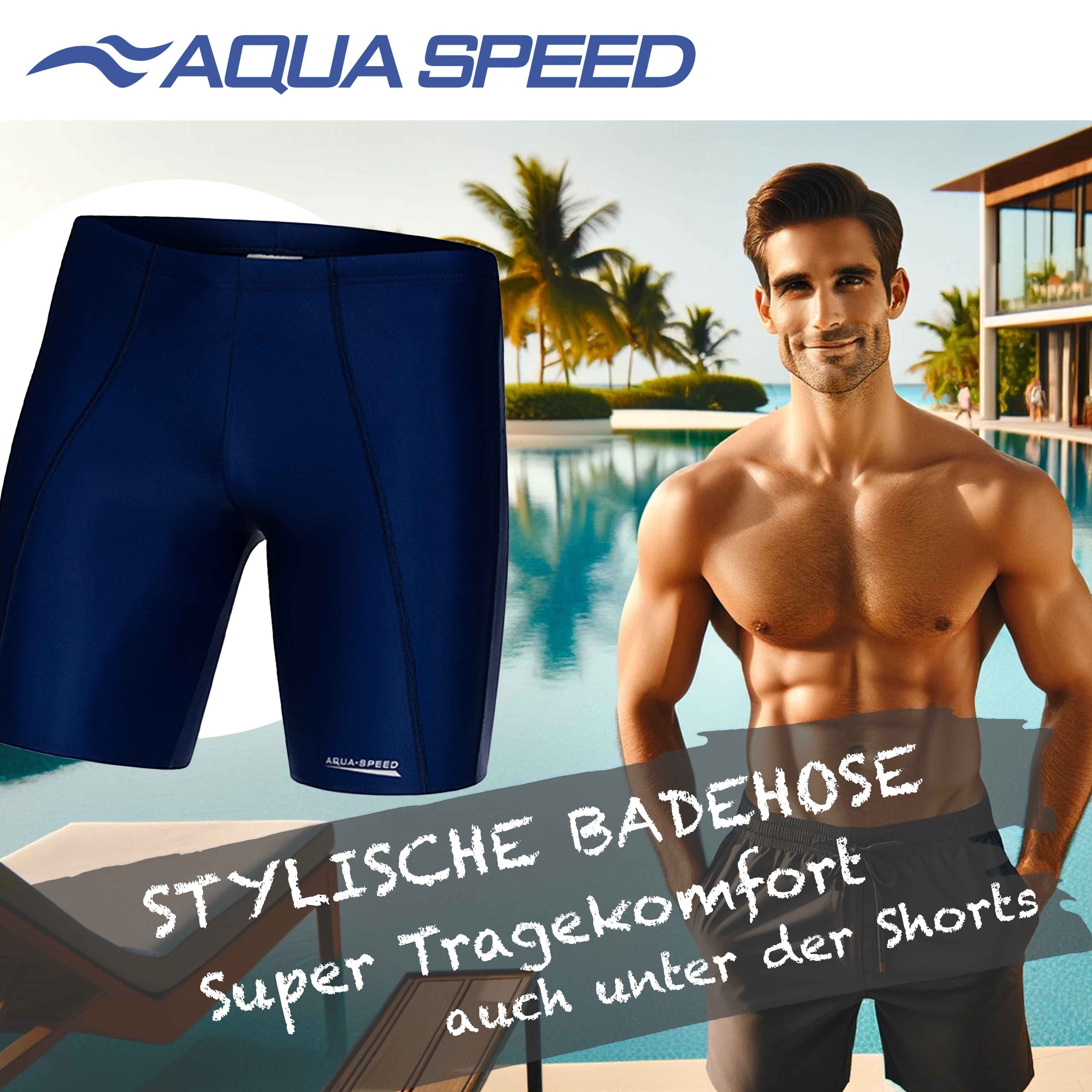 Aqua Speed Badehose Badehose Herren Night XXL Chlorresistent & langlebig (Für Pool, offene Gewässer & Wettkämpfe – vielseitig einsetzbar) Leicht & strapazierfähig – Komfort & Funktion in Balance