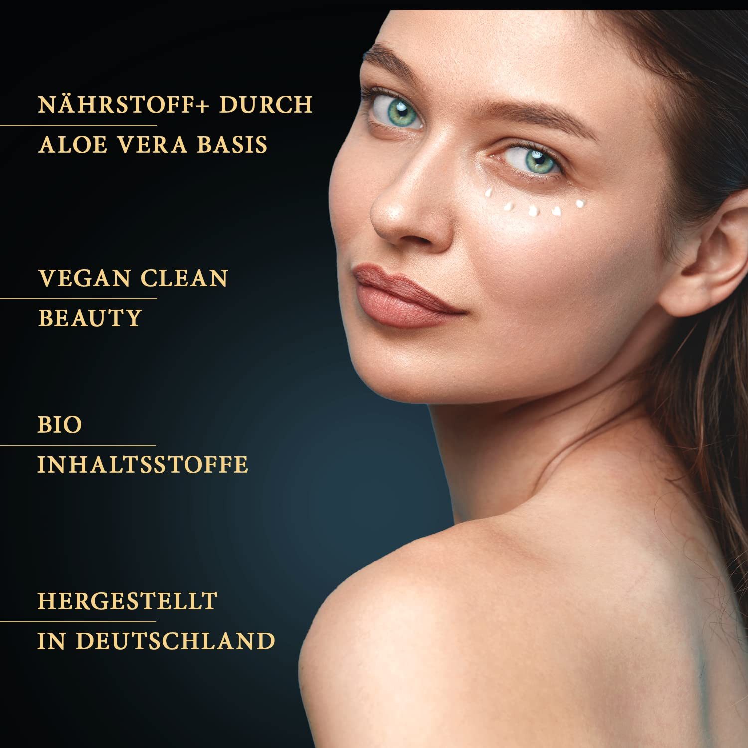 Satin Naturel Augengel Augencreme mit BIO Aloe Vera + Hyaluron + Taurin + Vitamin E, 1-tlg.