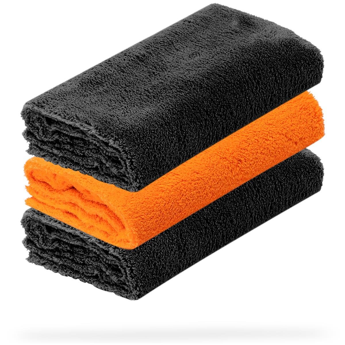 Auto Mikrofasertücher 3er Packung - 40x40cm – 550 GSM Mikrofasertuch