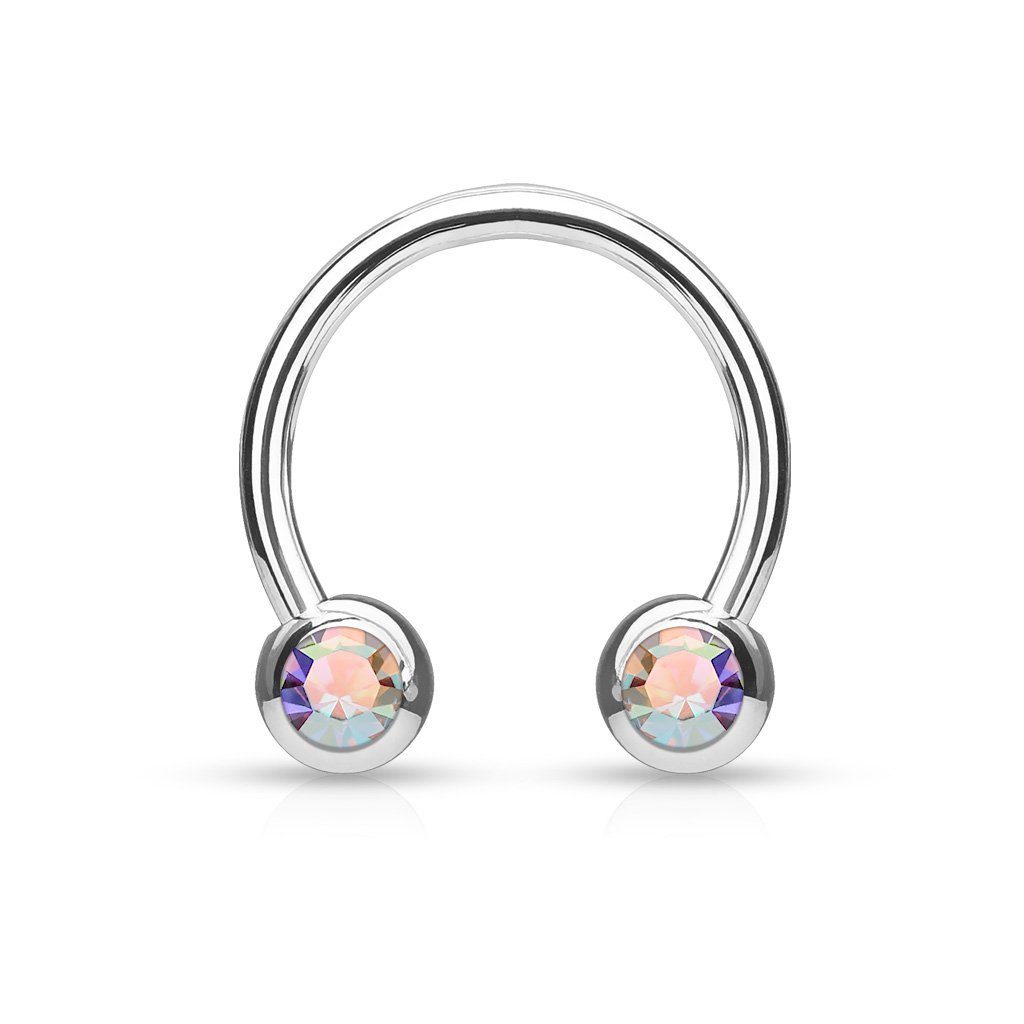 viva-adorno Brustwarzenpiercing Septumpiercing Hufeisen Piercing Ring Front günstig online kaufen