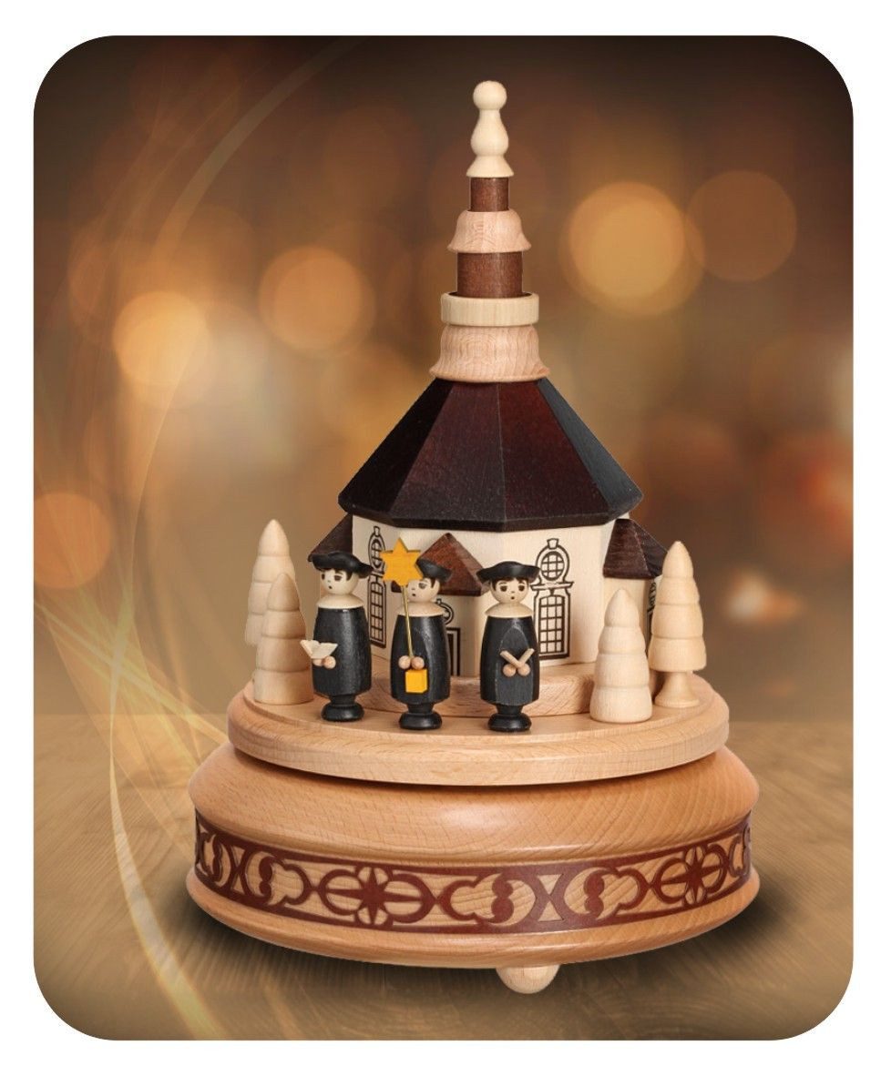 Zeidler Holzkunst Spieluhr Spieldose Seiffner Kirche Erzgebirge, Weihnachten, Stille Nacht, (1-tlg)