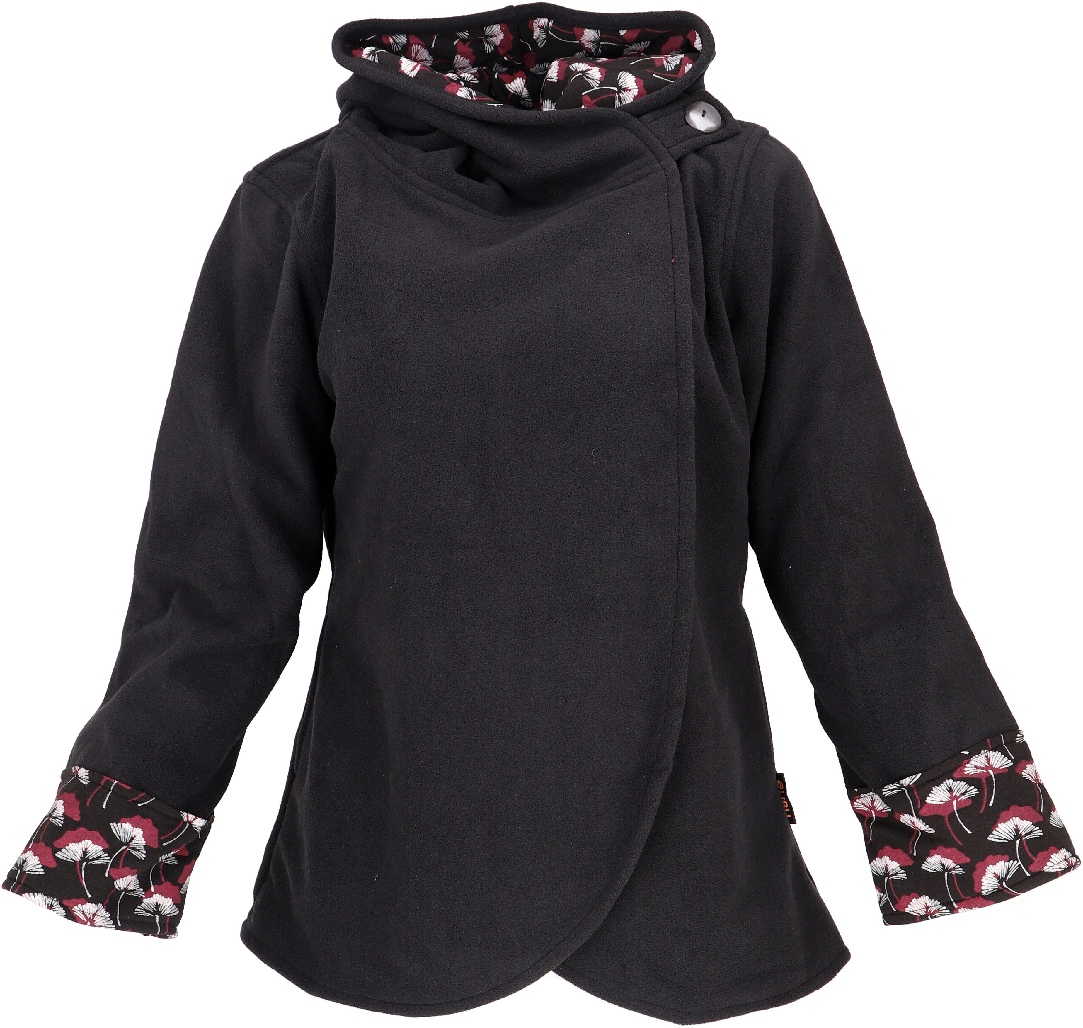 Guru-Shop Langjacke Fleece Cape Wickeljacke - günstig online kaufen