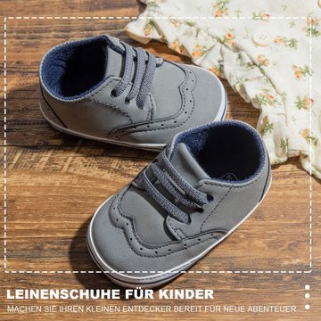 Daisred Baby Jungen Lauflernschuhe 1 Jahr PU Leder Krabbelschuhe Krabbelschuh