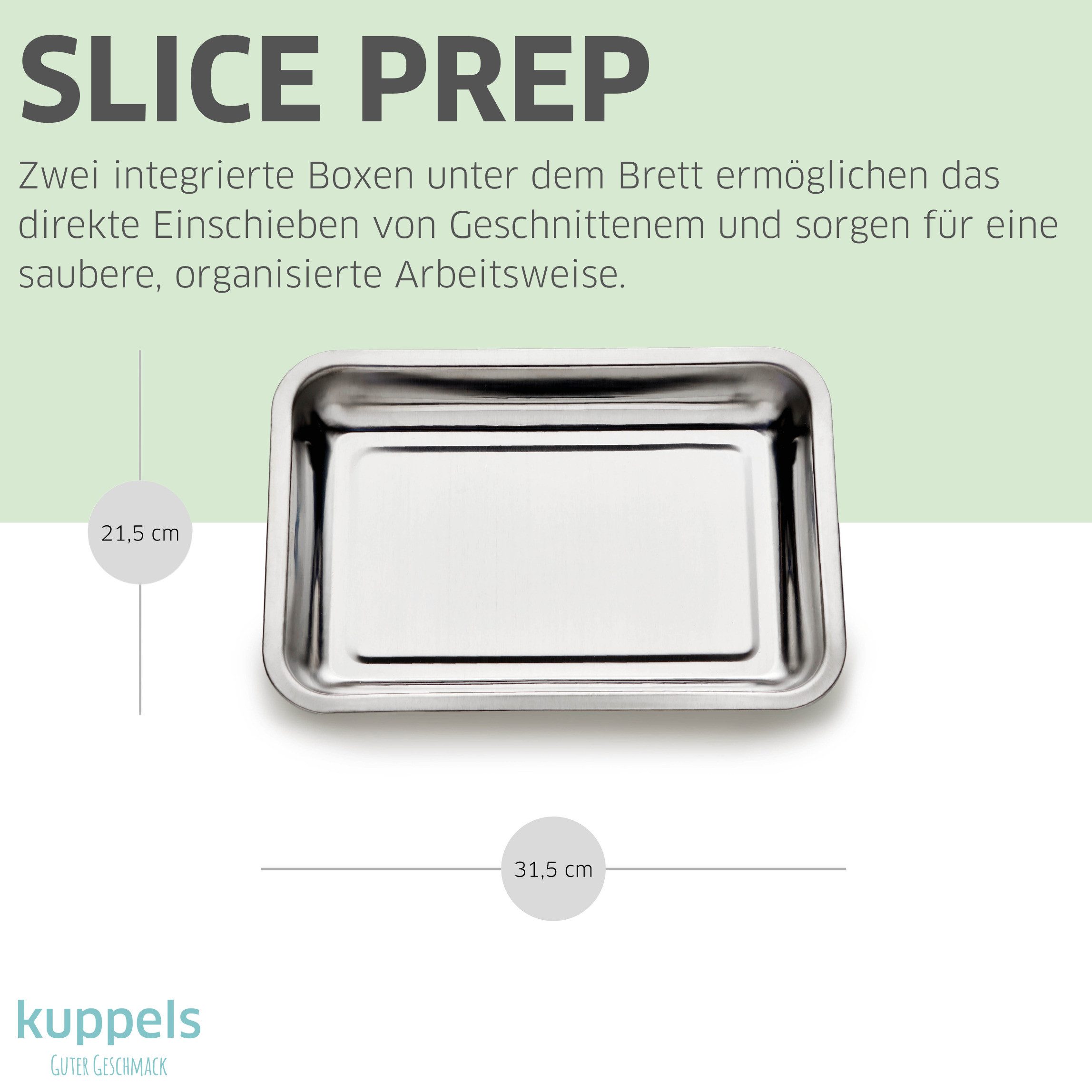 Kuppels Schneidebrett SLICE, Akazienholz, (1, 1-St)
