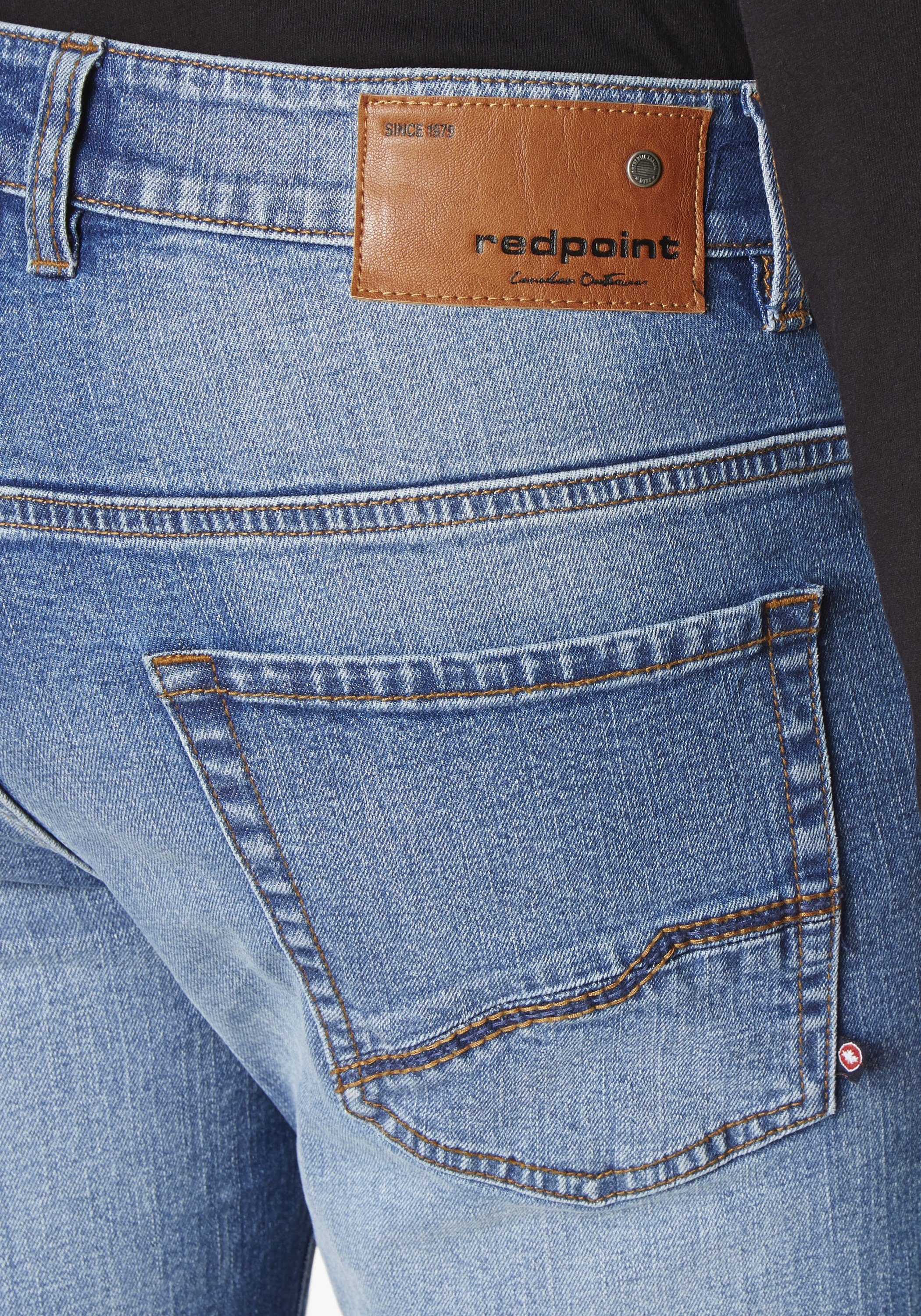 Redpoint mit Stretchanteil medium stone used Modern-Fit Jeans 5-Pocket-Jeans Barrie Denim