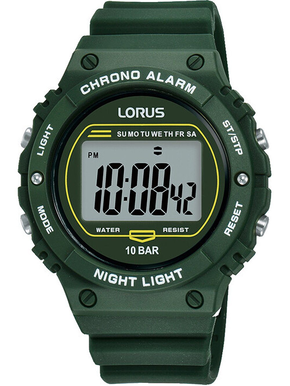 LORUS Quarzuhr Lorus R2309PX9 Digital Herrenuhr 40mm 10ATM Lorus R2309PX9 Digital Herrenuhr 40mm 10ATM