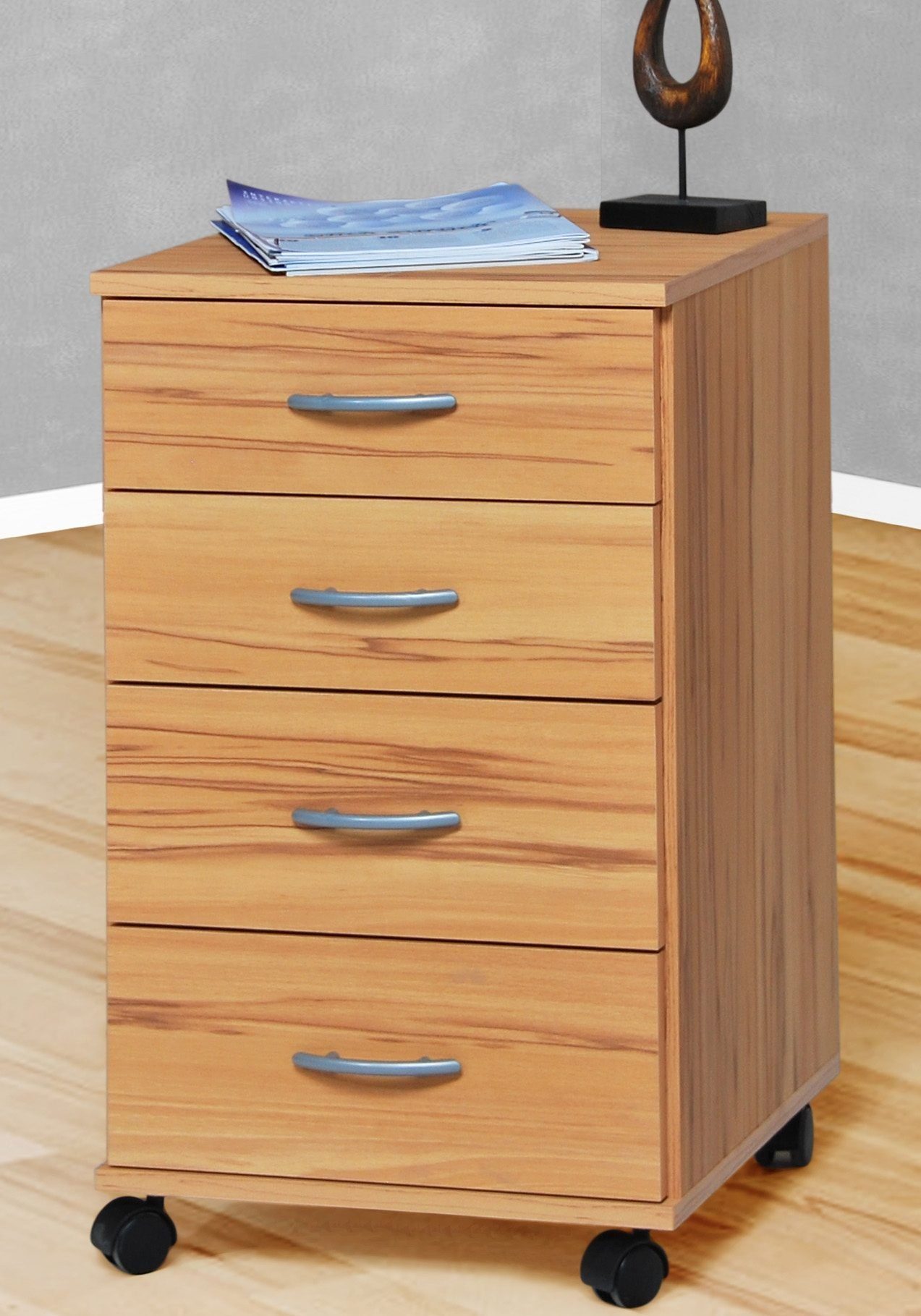 VOGL Möbelfabrik Rollcontainer Barrie, Bürocontainer, (1 St), verschiedene Ausführungen, mit Schubladen, Höhe 67 cm, Made in Germany