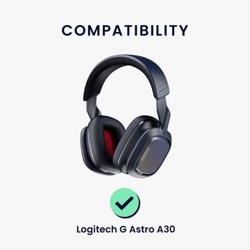 kwmobile 2x Ohr Polster für Logitech G Astro A30 HiFi-Kopfhörer (Ohrpolster Kopfhörer - Kunstleder Polster für Over Ear Headphones)
