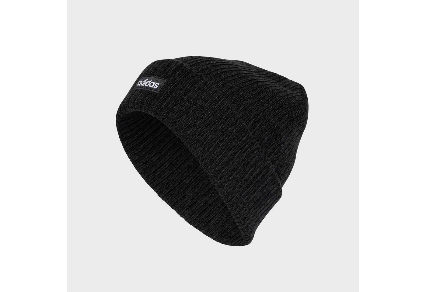 adidas Sportswear Beanie LINEAR BEANIE, BÜNDCHEN mit umgeschlagenem Bündchen, schlichtes Design, zeitlose Silhouette