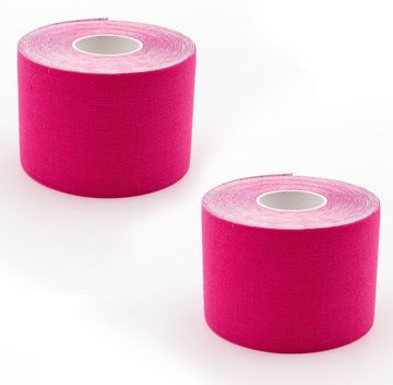 Axion Kinesiologie-Tape Kinesio-Tape - Wasserfestes Tape in pink je 500 x 5 cm, Physiotape (Set, 2-St) Sporttape Bandage, unterstützt Ihre Physiotherapie