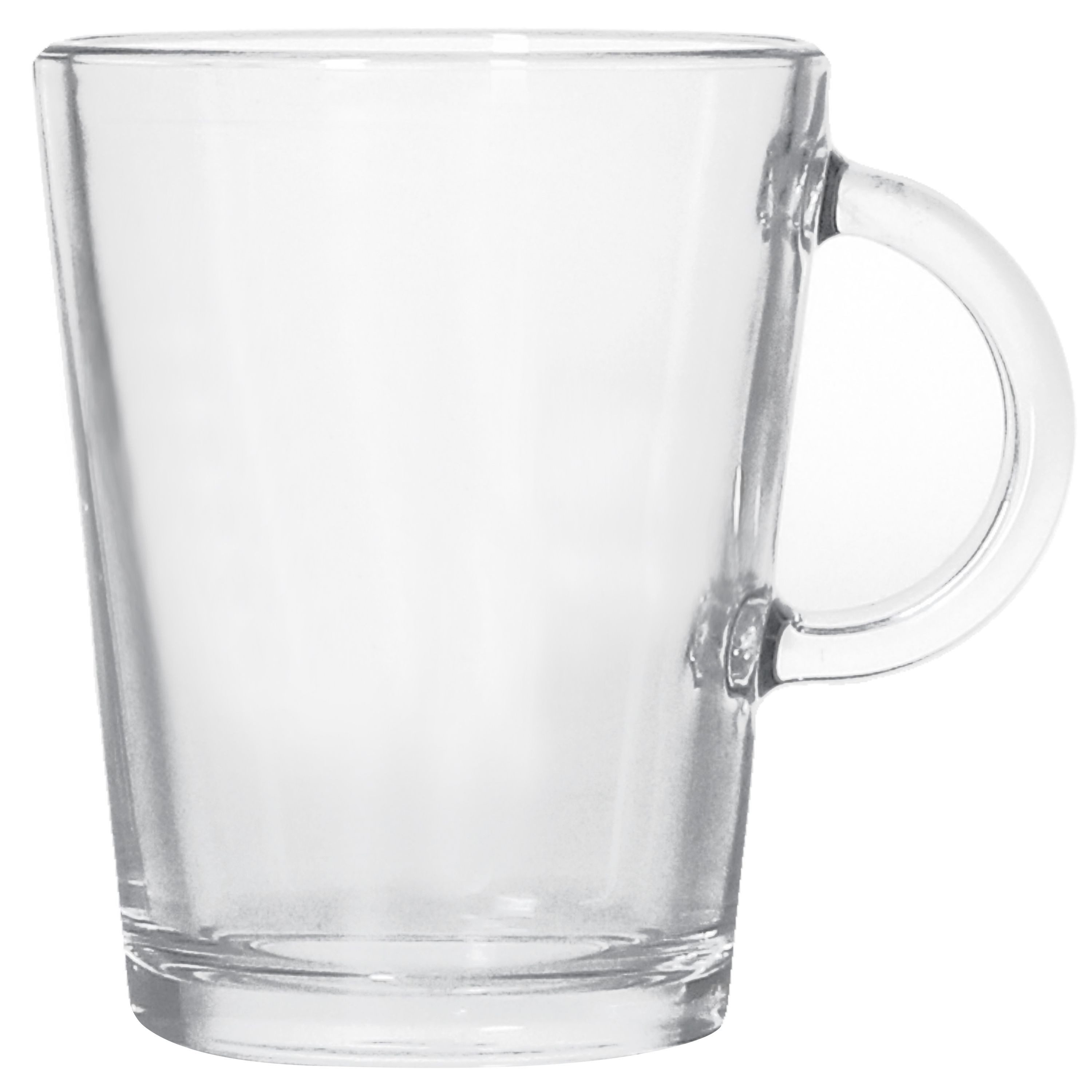 Ritzenhoff & Breker Latte-Macchiato-Glas Ritzenhoff Coredo 18x Teegläser mit Henkel 250ml H10,5cm Trink-Glas, Glas