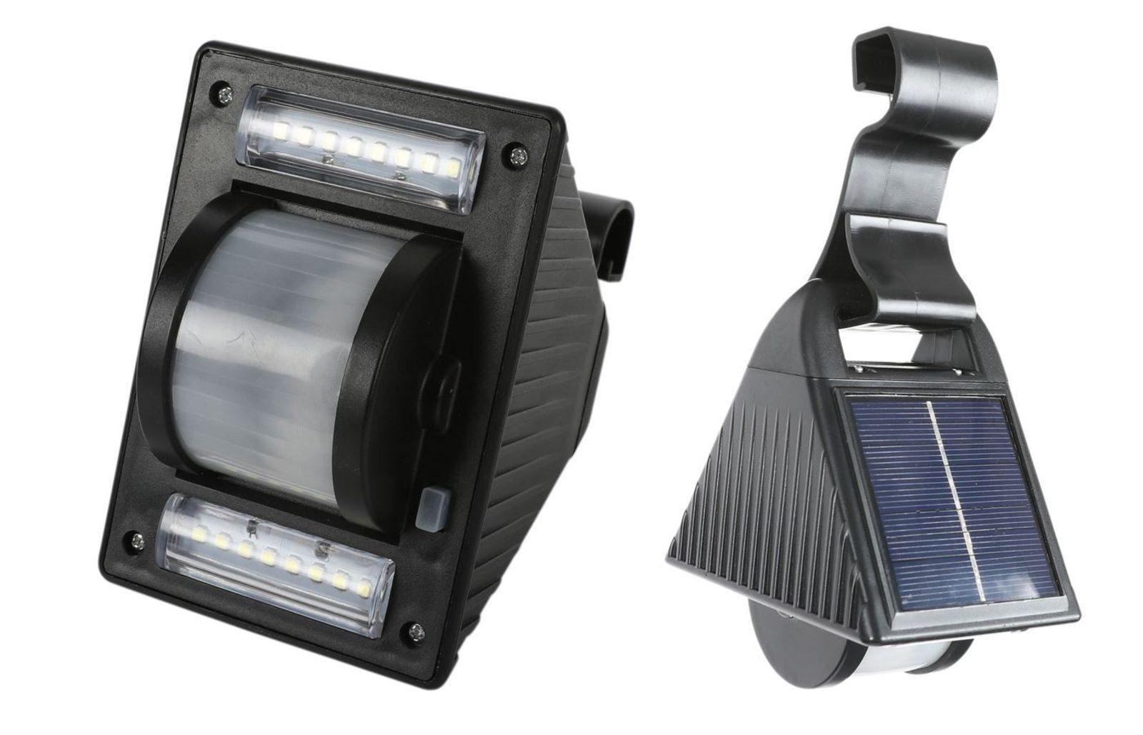 BURI Gartenleuchte Solar LED Dachrinnenleuchte Gartenleuchte Solarlampe Zaunleuchte