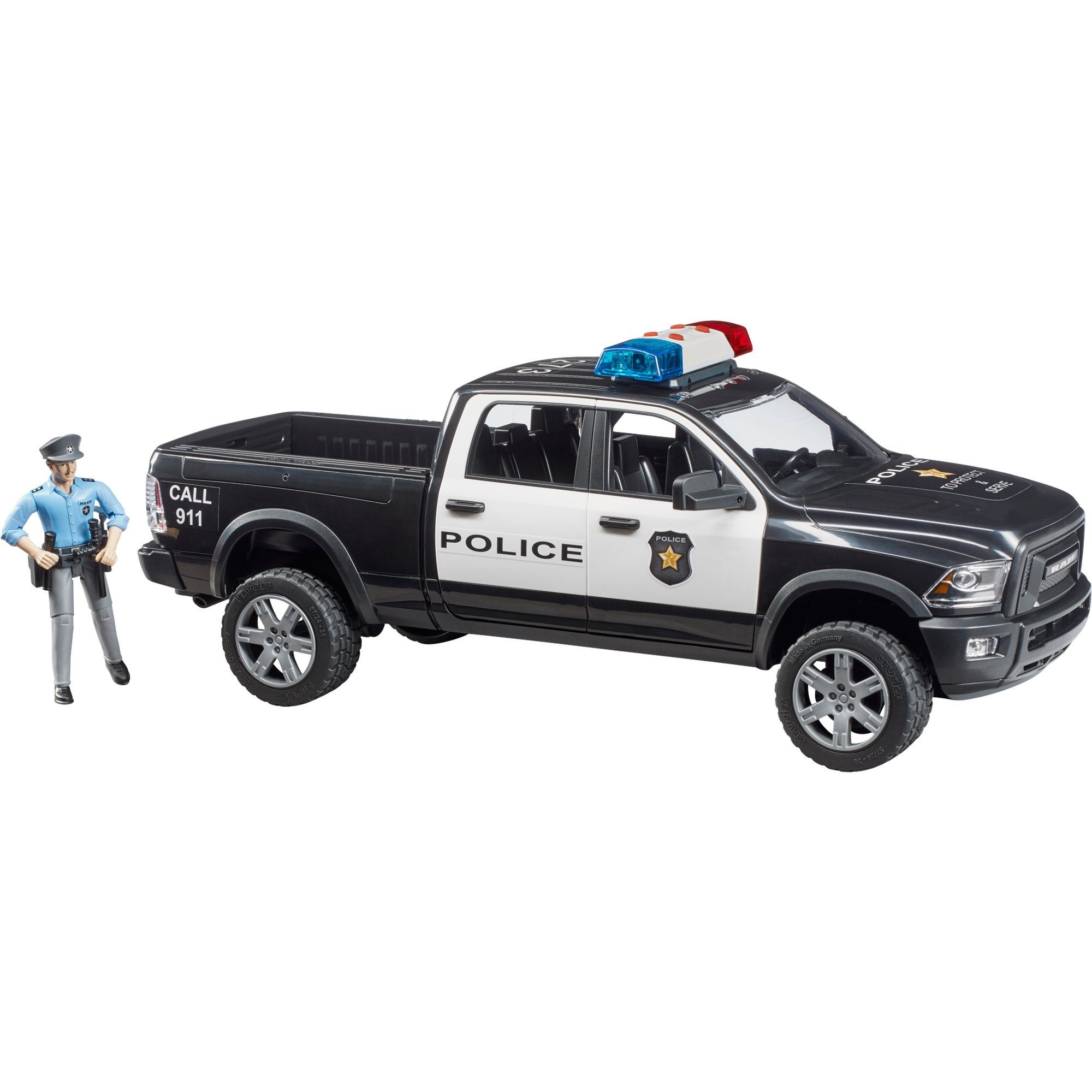 Spielzeug-Auto bruder RAM 2500 Polizei Pickup, Modellfahrzeug