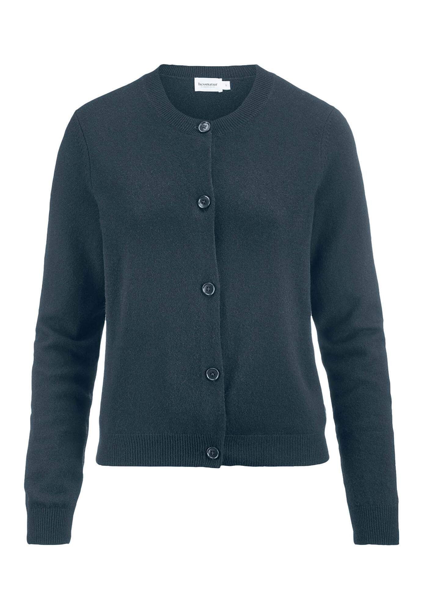 Hessnatur Strickjacke Regular aus Schurwolle mit günstig online kaufen
