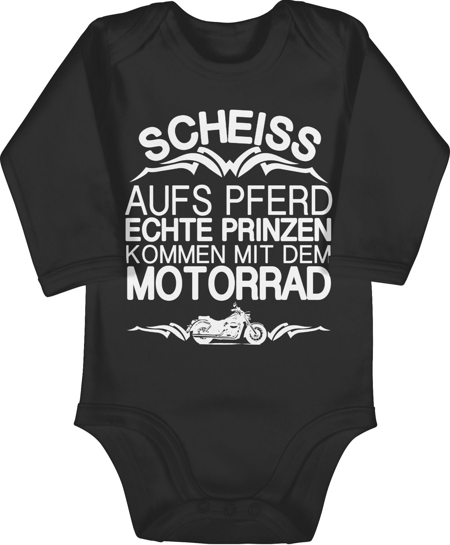 Shirtbody Scheiß aufs Pferd echte Prinzen kommen mit dem Motorrad