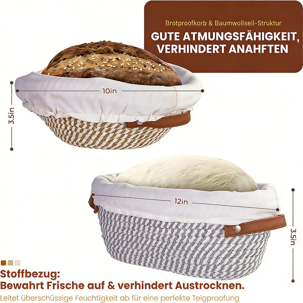 GLIESE Brotbackform Sauerteig Starter Set - Gärglas mit Spatel u. Thermometer, (21-tlg), Komplettes Starter-Set: Thermometer, Tracker & Zubehör.
