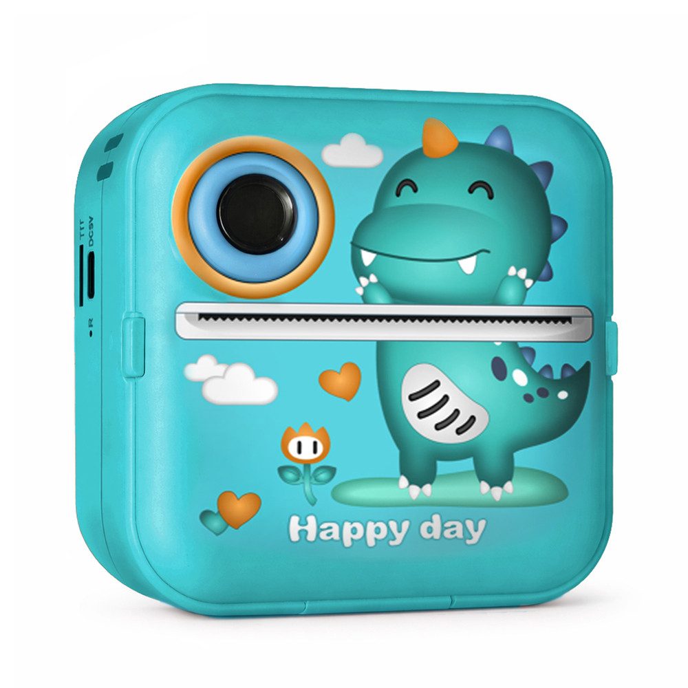 Wozinsky Kinderkamera Fotodrucker Digitalkamera Sofortbildkamera (Rückkamera, Frontkamera, 48.0 MP, Bluetooth, inkl. 96 x 86 x 42 mm leicht, Thermodruck ohne Tinte, 2 Kameras, Spiele)