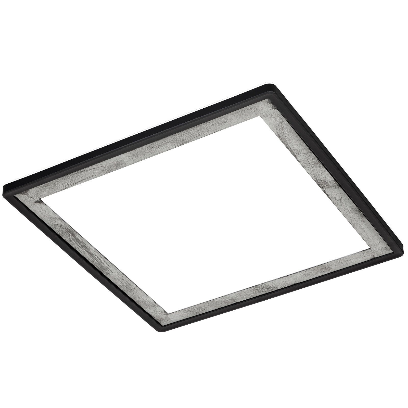 Panel 29,3 Briloner Backlighteffekt, Crafted, ultraflach, fest schwarz, Neutralweiß, LED verbaut, 7457-414, cm Leuchten LED Silver
