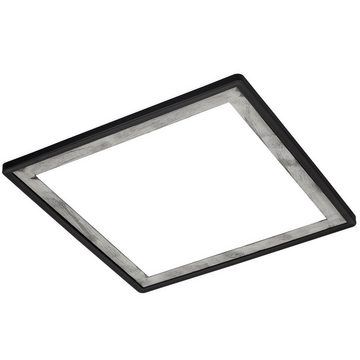Briloner Leuchten LED Panel 7457-414, LED fest verbaut, Neutralweiß, Silver Crafted, Backlighteffekt, ultraflach, schwarz, 29,3 cm