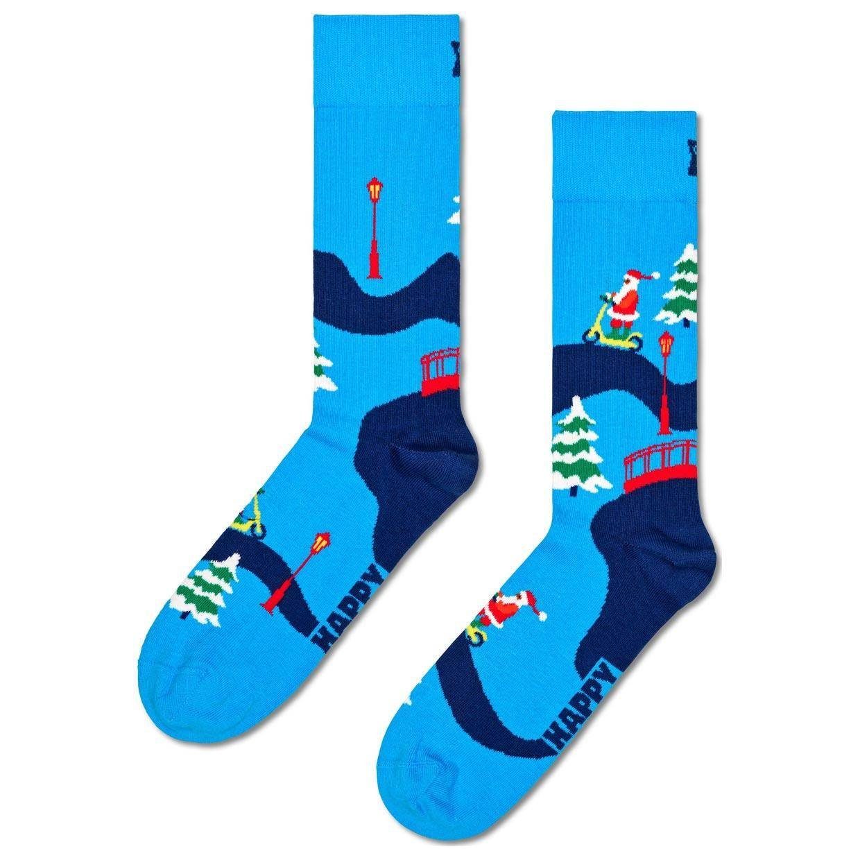 Socken To Happy Way The Socks Work Freizeitsocken Santa On