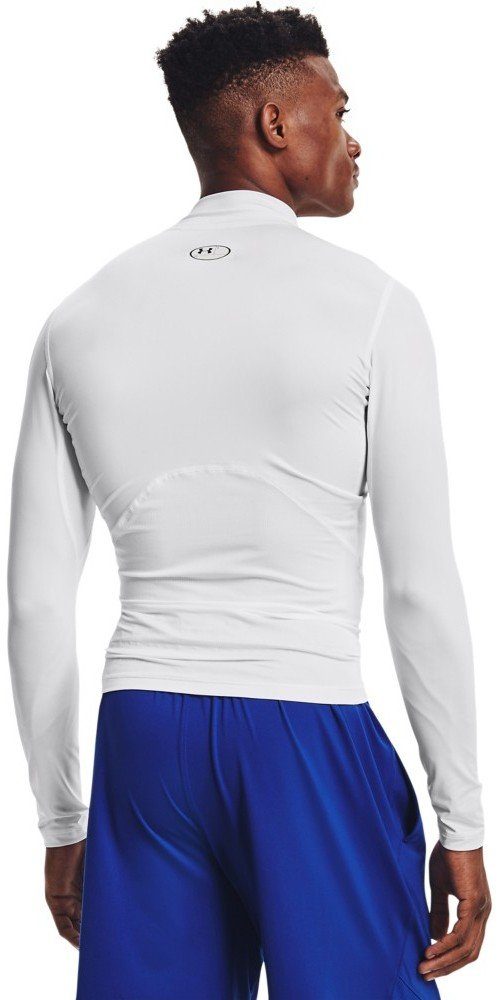 Under Armour® Longsleeve HeatGear Mock 090 Heather Langarm-Oberteil Carbon