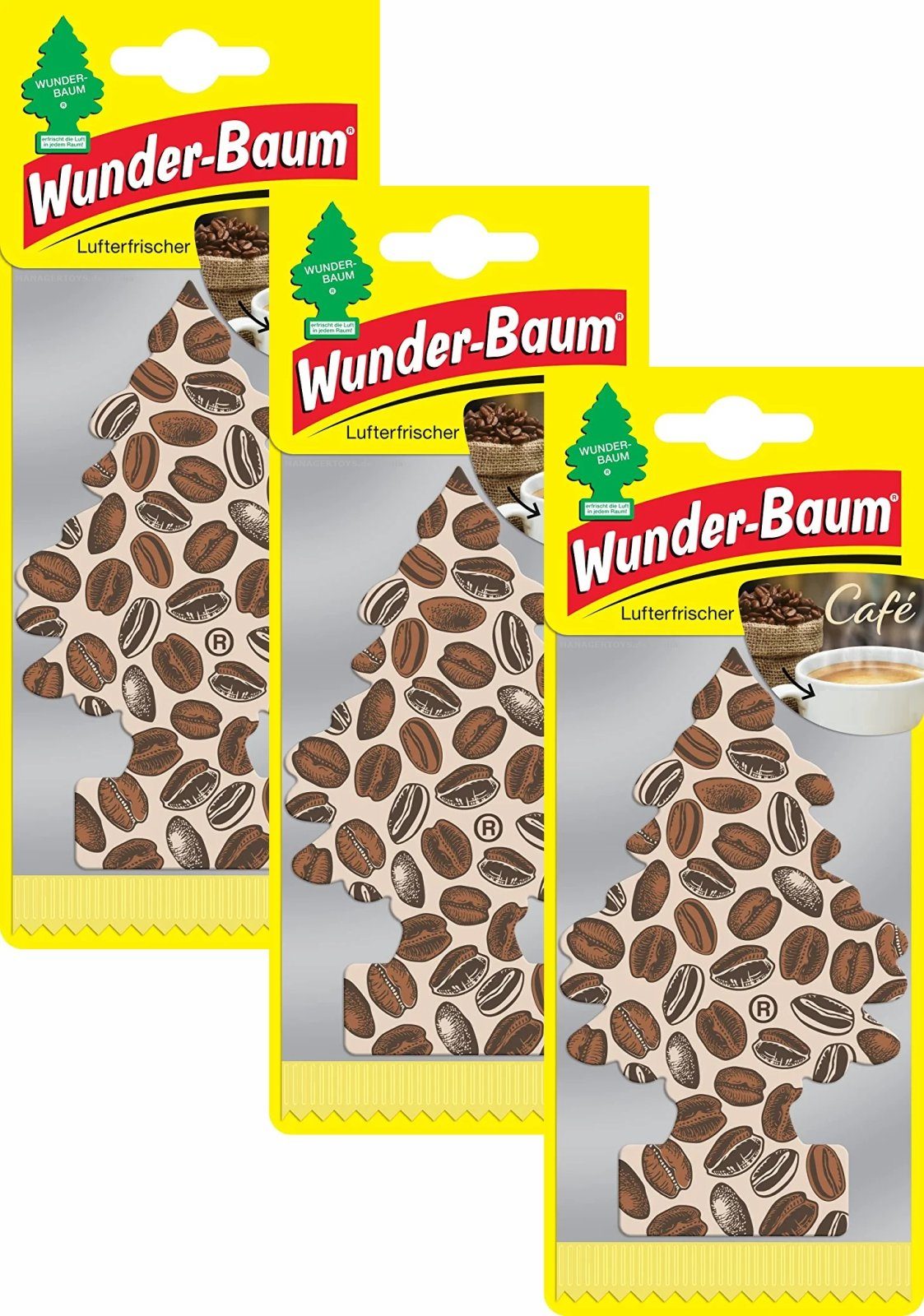 Wunder-Baum Wundertüte 3er Set Cafe Wunderbaum Kaffee little Tree drei Stück