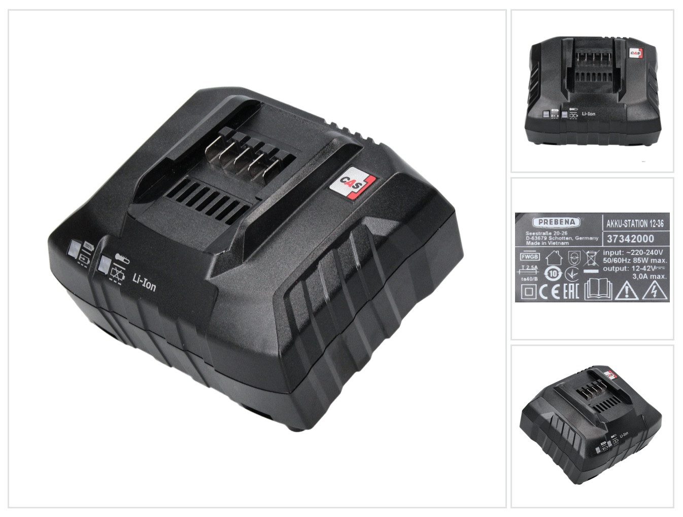 Akku Station 12-36 Schnell Ladegerät 12 - 36 Volt AIR COOLED CAS Syst Schnelllade-Gerät