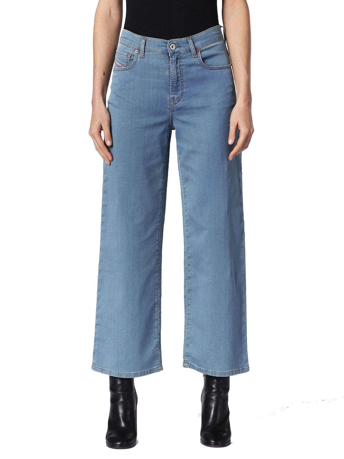 Sweatjeans Diesel Widee-NE 0699A Damen Jeans Hose Joggjeans Straight