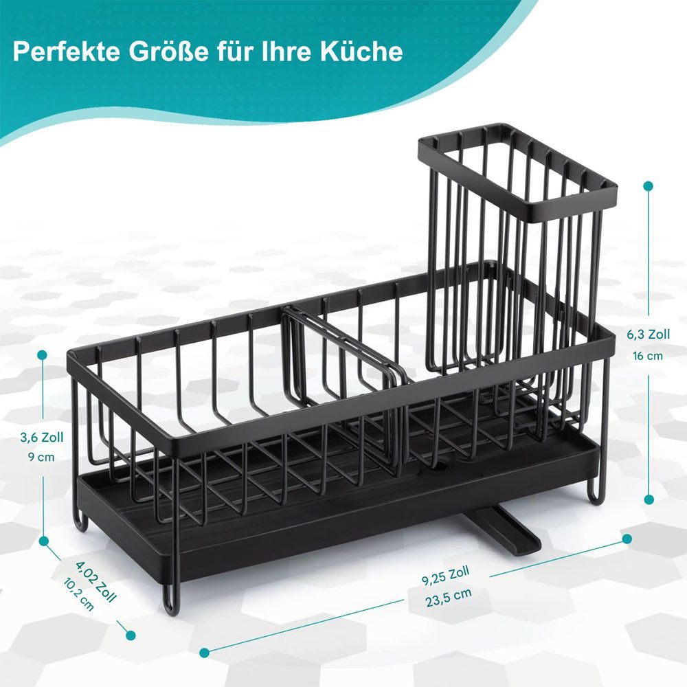 SURFOU Küchenorganizer-Set Spülbecken Organizer Küchen Organizer Spüle Organizer Schwammhalter, (Sink Caddy Kitchen Organizer, Schwammhalter Spülorganizer, Spül – Bild 5 von 5