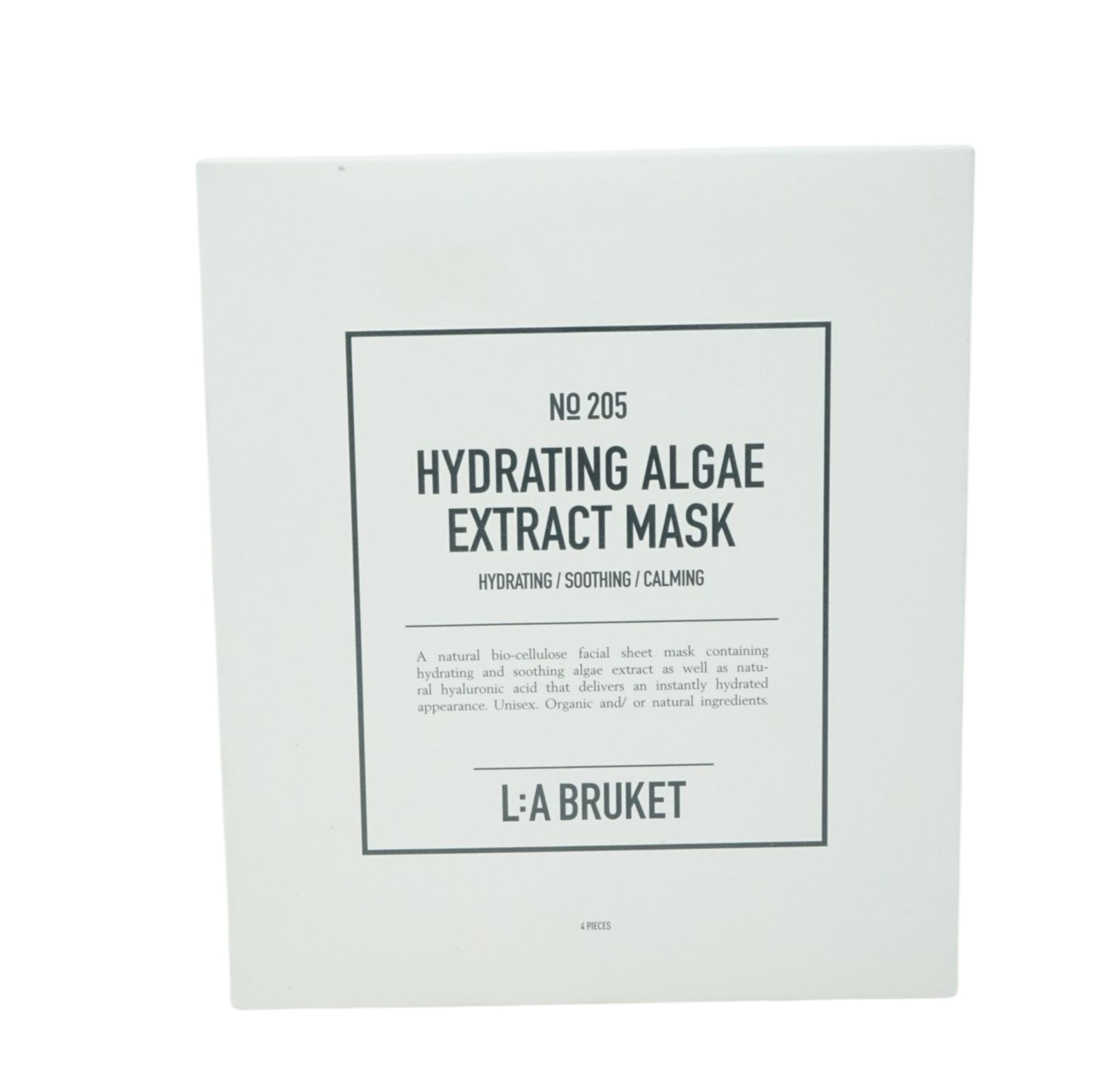 L:A BRUKET Gesichtsmaske La Bruket No 205 Hydrating Algae Gesichtsmaske 4 Stück
