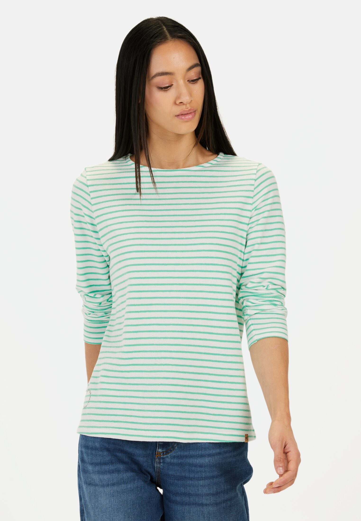 camel active Langarmshirt mit Rundhalsausschnitt Langarm Rundhals günstig online kaufen