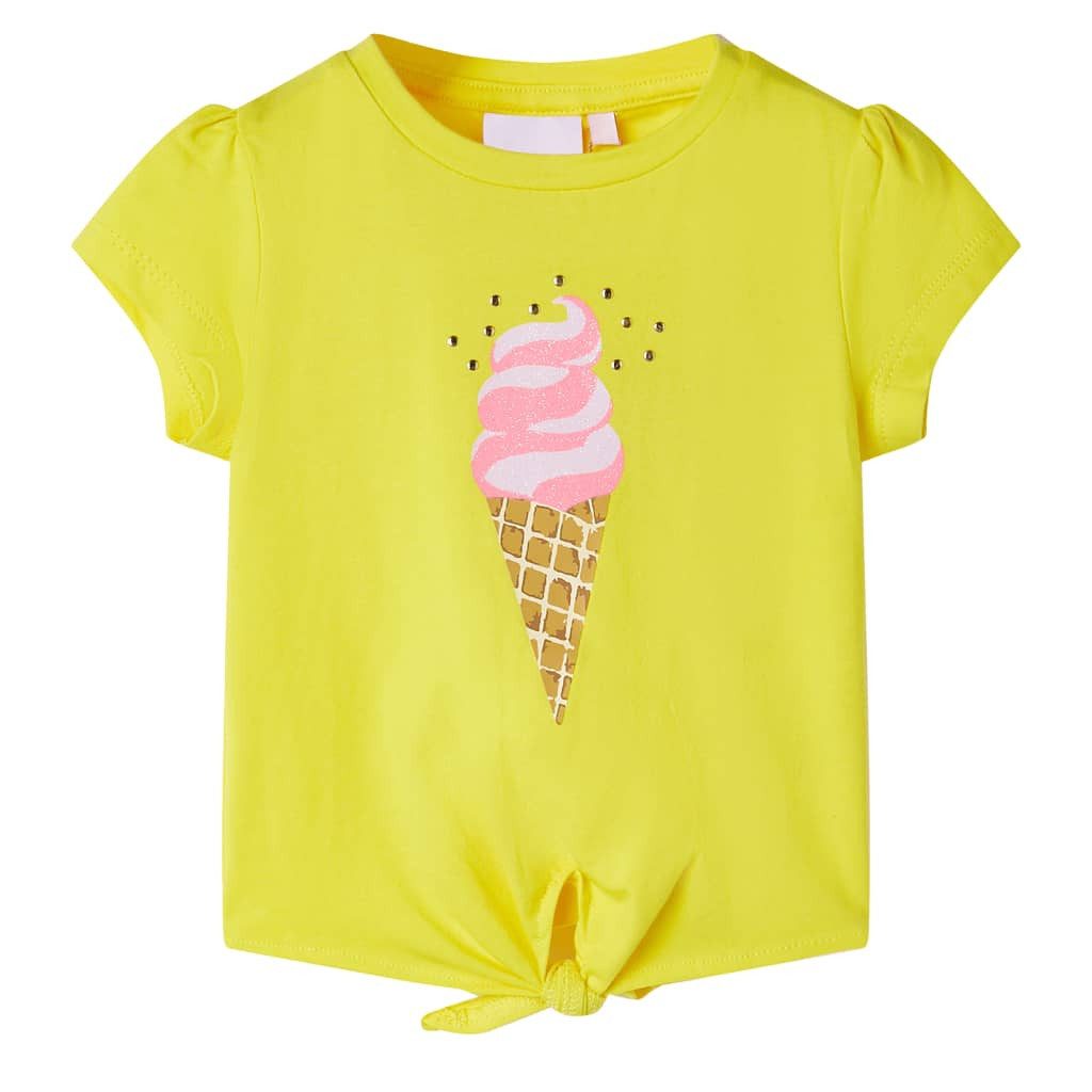 T-Shirt Kinder-T-Shirt Gelb 128