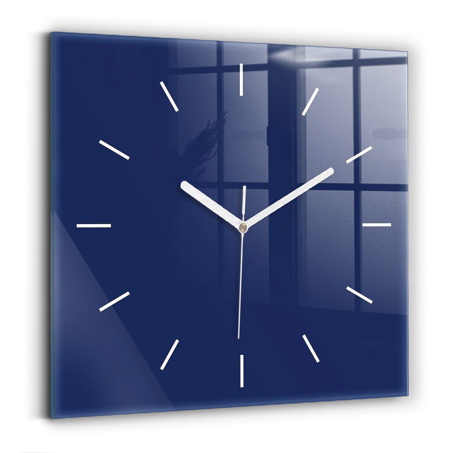 Tulup Wanduhr Glasuhr Modernistische Glaswanduhr 30x30cm günstig online kaufen