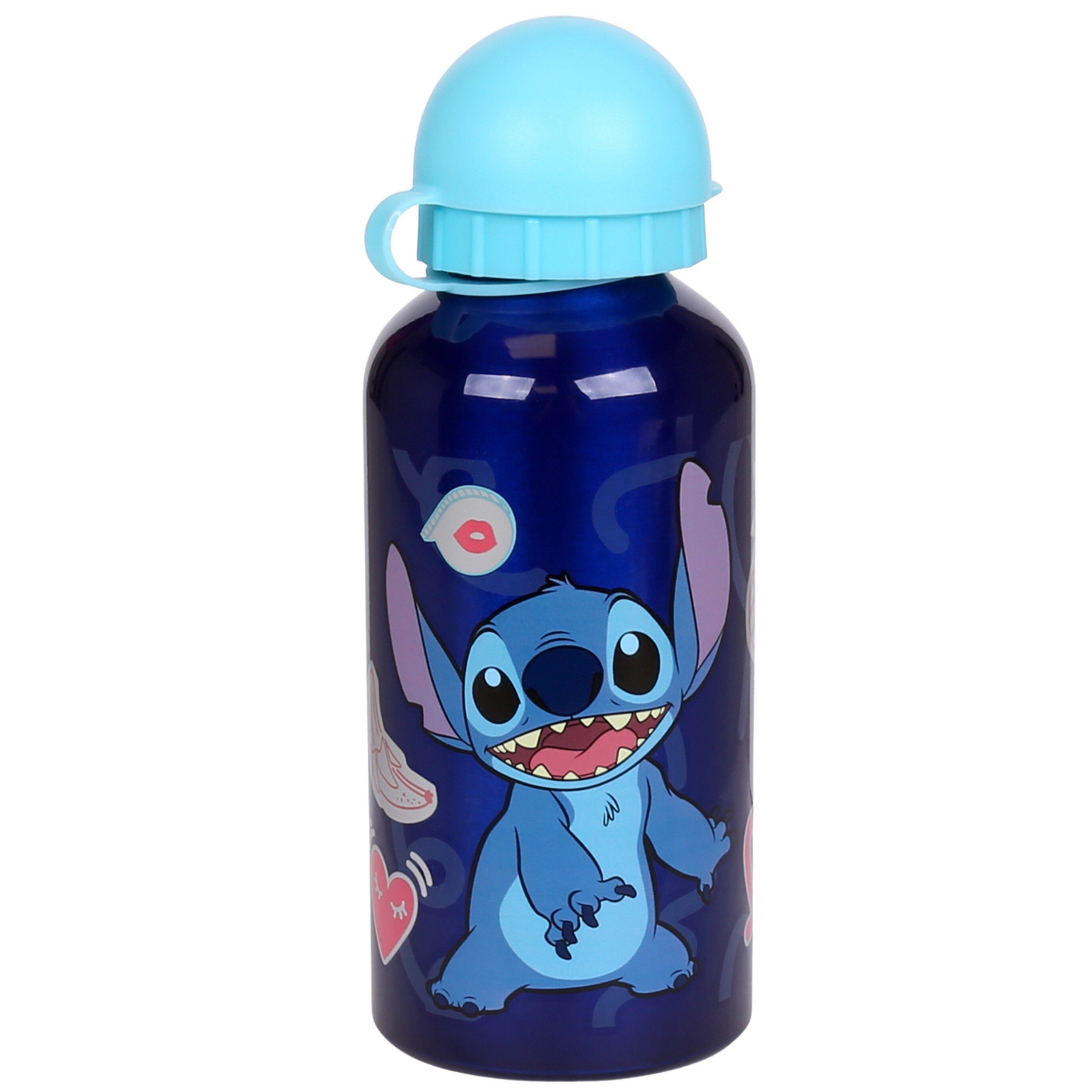 blau Trinkflasche/Bidon, 400ml Aluminium Sarcia.eu DISNEY Stitch Trinkflasche