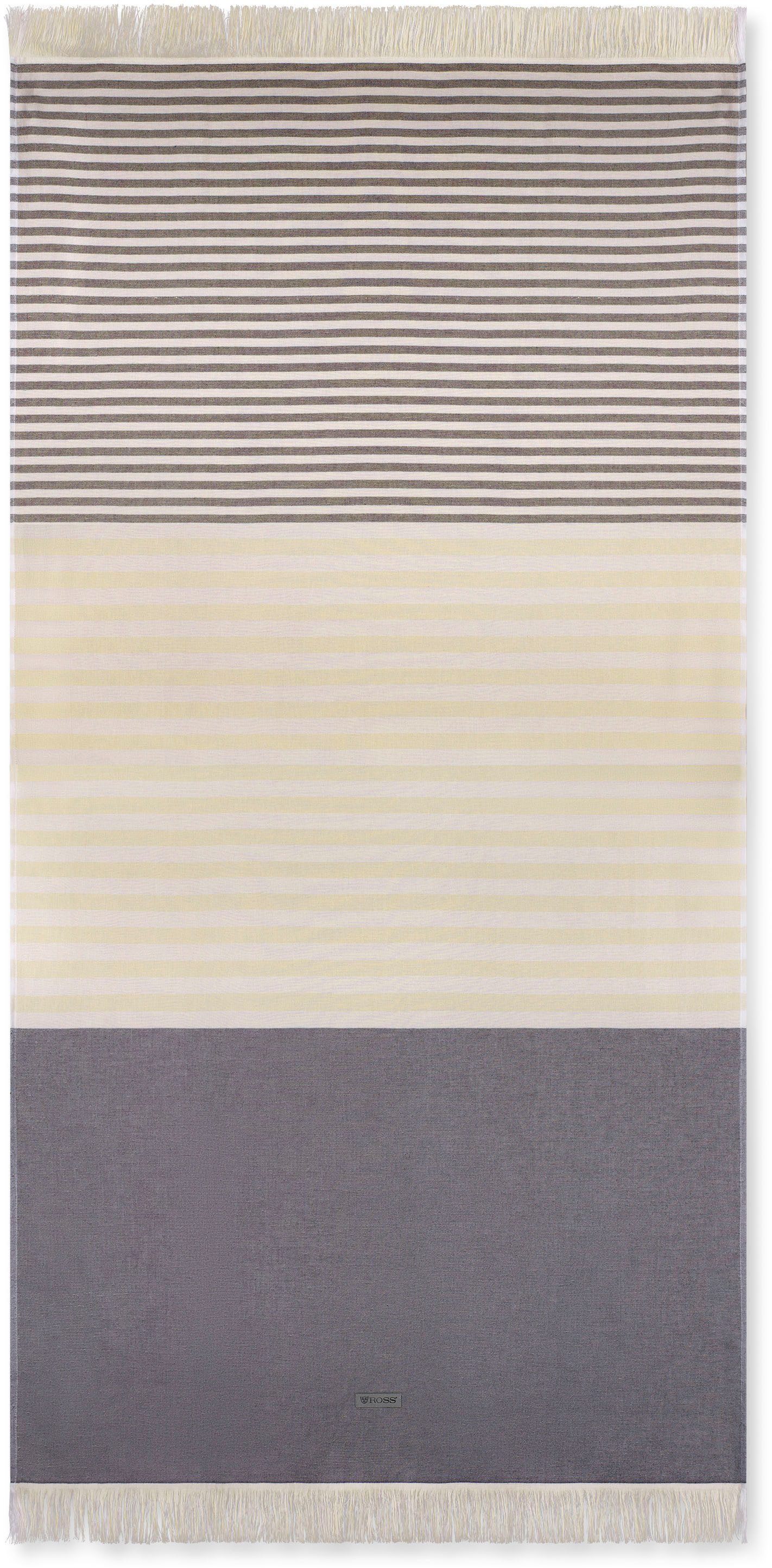 ROSS Hamamtuch Hamamtuch Steifen, Frottier (Packung, 1-St), aus feinster Baumwolle