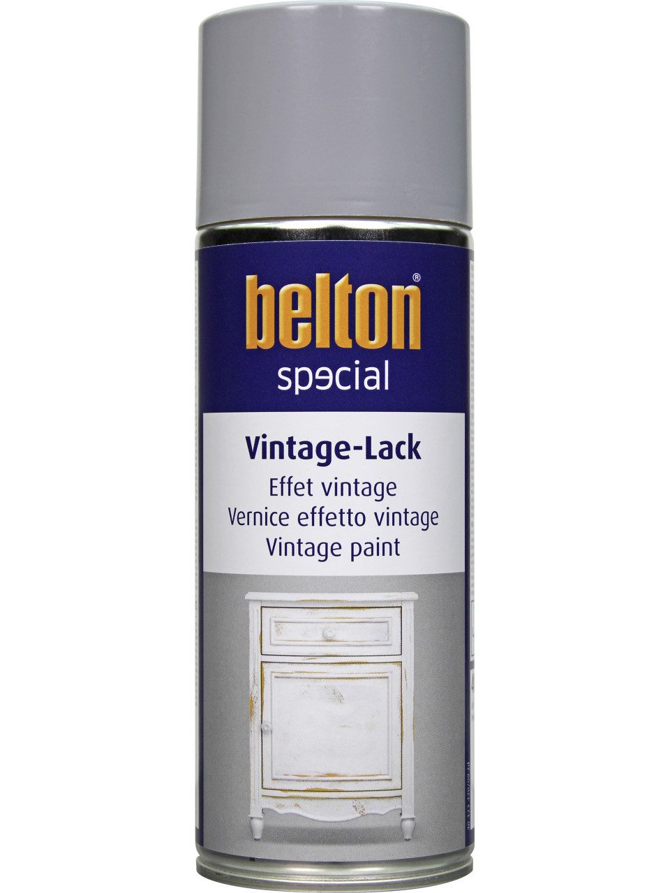 Sprühlack Belton Vintage Lackspray 400 ml silbergrau