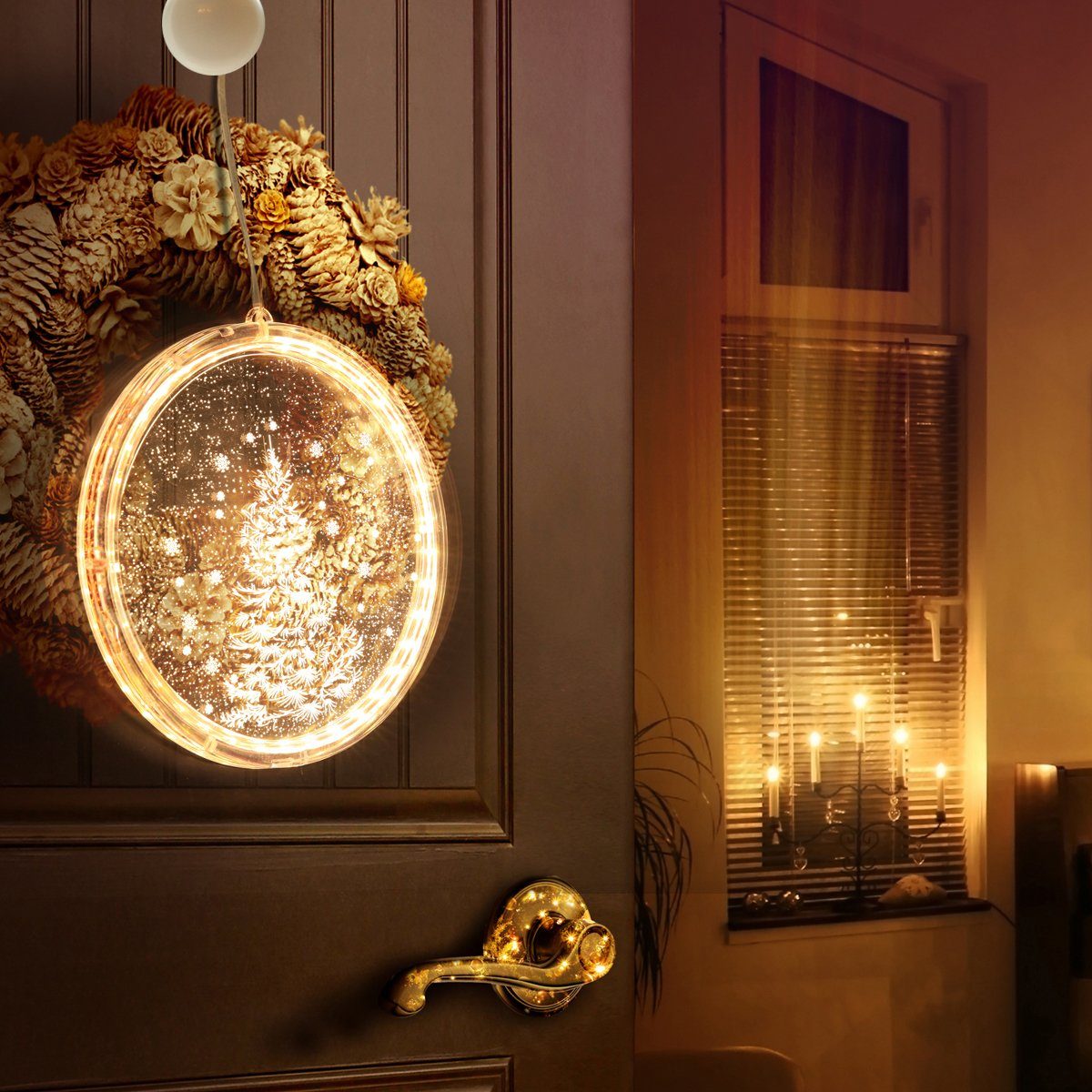 MUPOO LED Dekolicht LED Lichtervorhang Weihnachtslichter,Weihnachtsdekorati günstig online kaufen