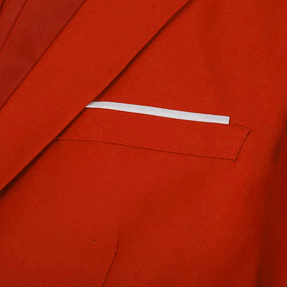 Allthemen Anzugsakko 522-01 Eleganter Blazer Reverskragen mit Rot