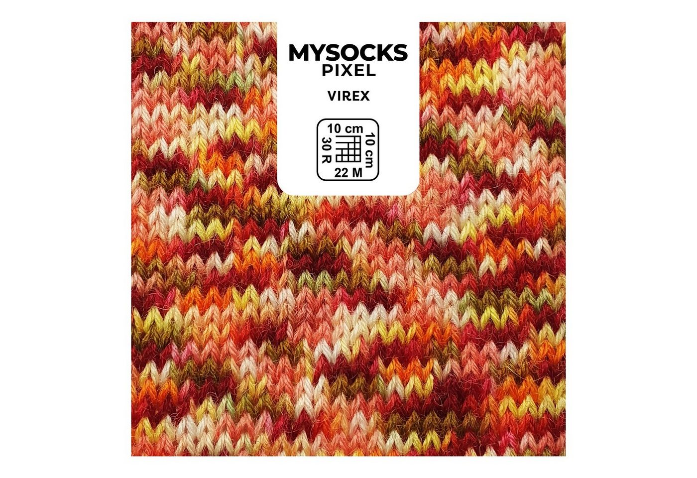 Thumbnail - myboshi mysocks Pixel Sockenwolle, 6-fädig Häkelwolle, 390 m (4-St., Sockenwolle Original 6-fädig), Farbverlauf