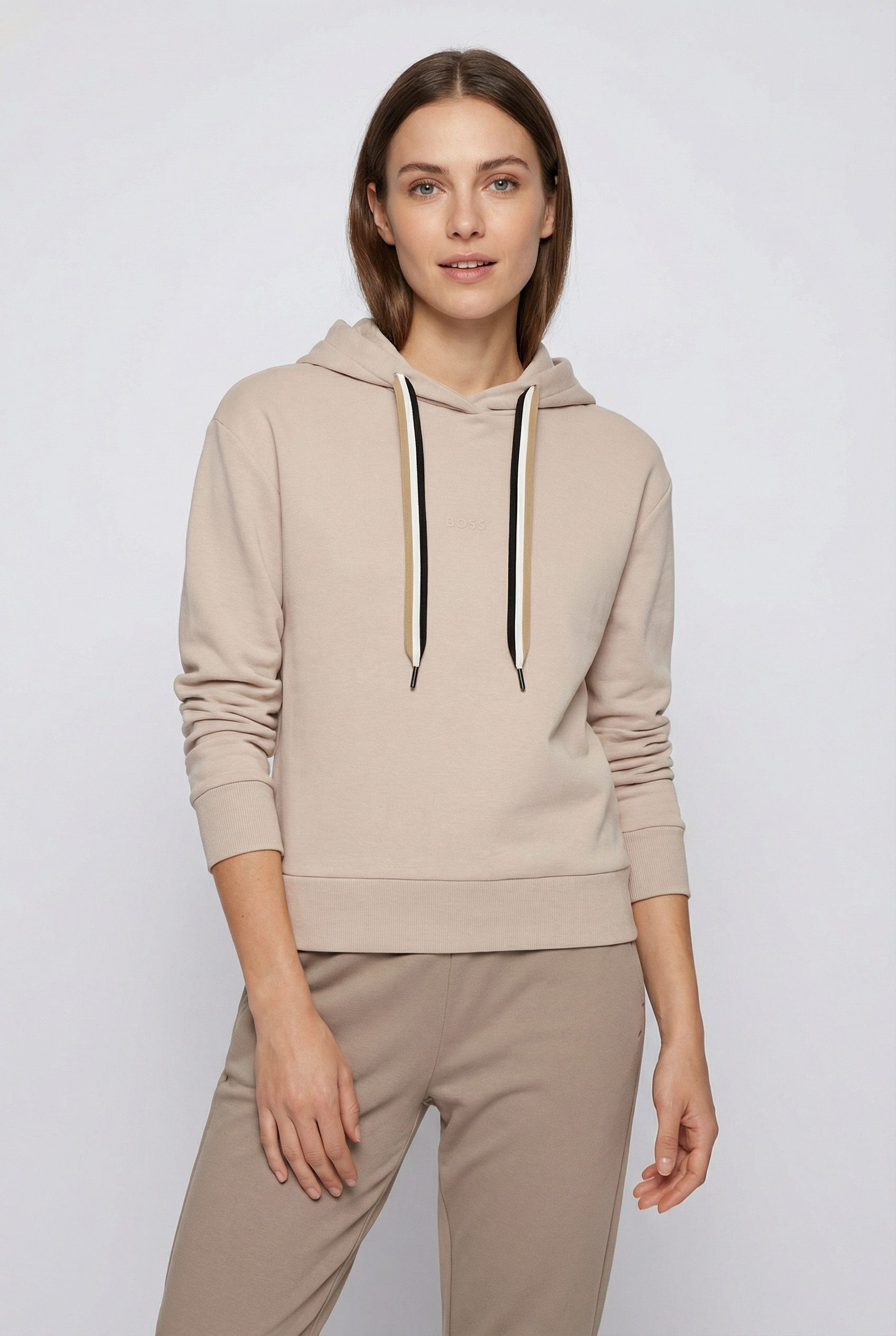 BOSS Hoodie CP Stripe Hoodie mit kontrastfarbener Kordel günstig online kaufen