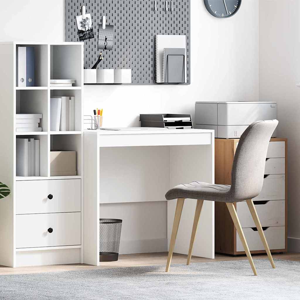 vidaXL Schreibtisch Schreibtisch Weiß 80 x 50 x 76 cm (1-St) – Bild 2 von 5