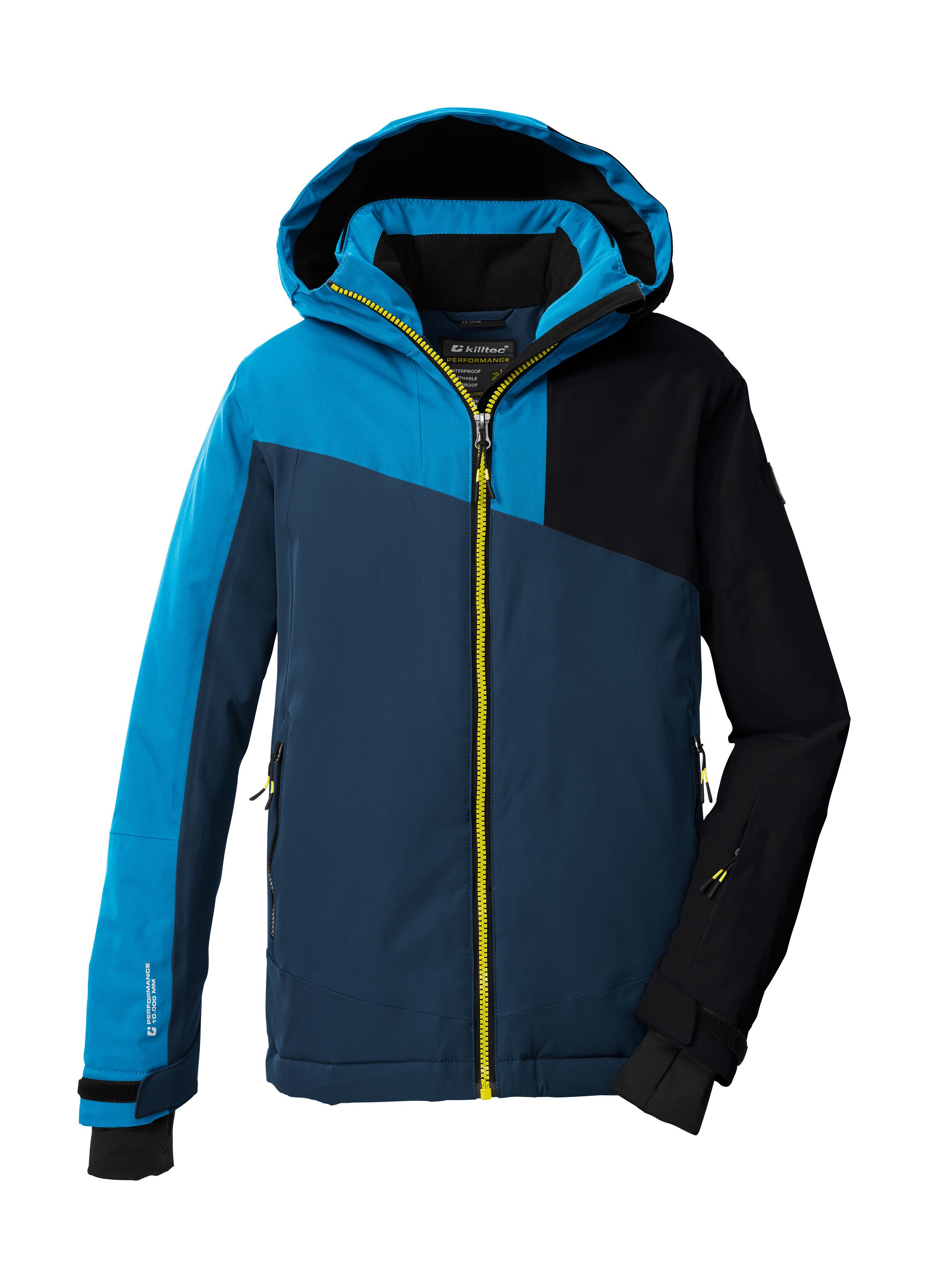 Killtec Skijacke KSW 192 BYS SKI JCKT Wind- und wasserdichte Kinder Skijacke mit verstellbarer Kapuze