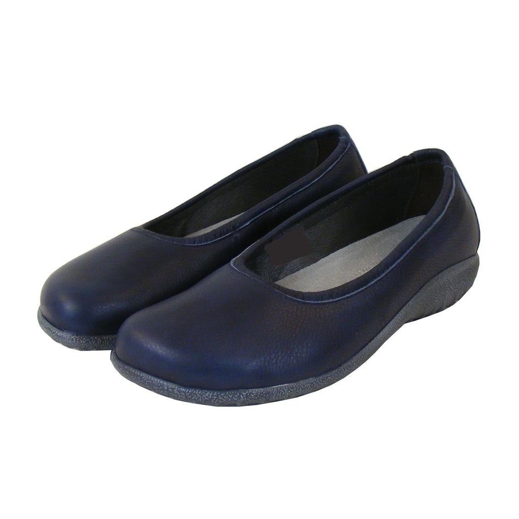 NAOT Naot Taupo dunkel blau Damen Schuhe Ballerinas Echt-Leder  Wechselfußbett 19496 Ballerina