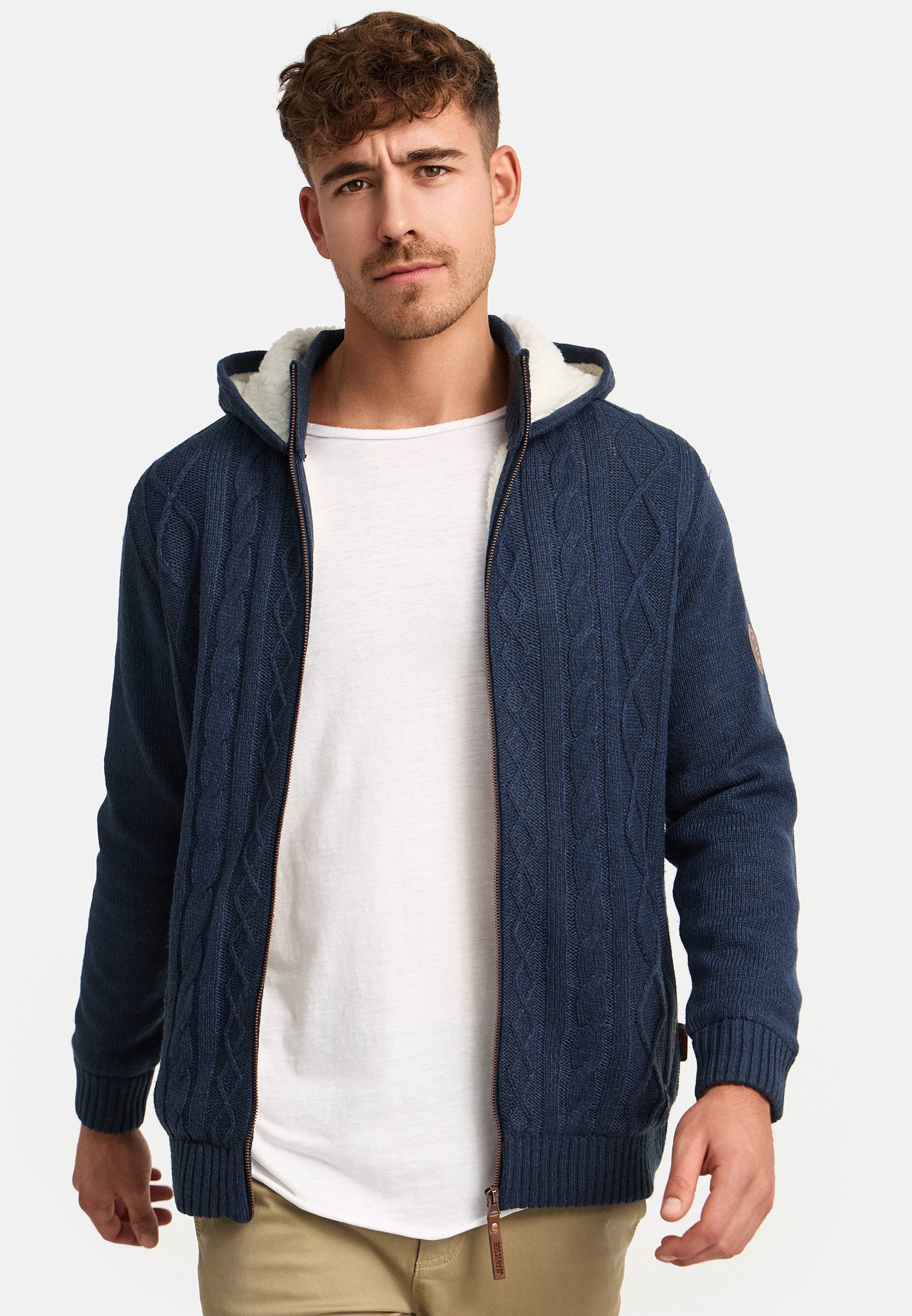 Indicode Strickjacke Herren INRandolph Herrenstrickjacke günstig online kaufen
