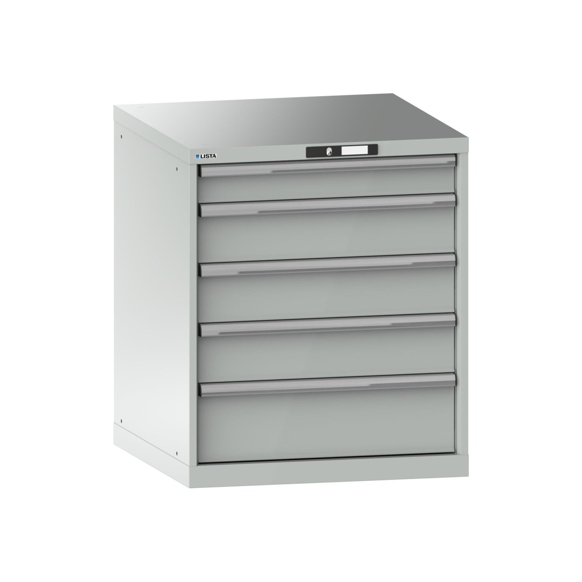 LISTA Werkzeugschrank Lista Schubladenschrank 36x36E (BxTxH) 717x725x850mm KEY Lock R7035