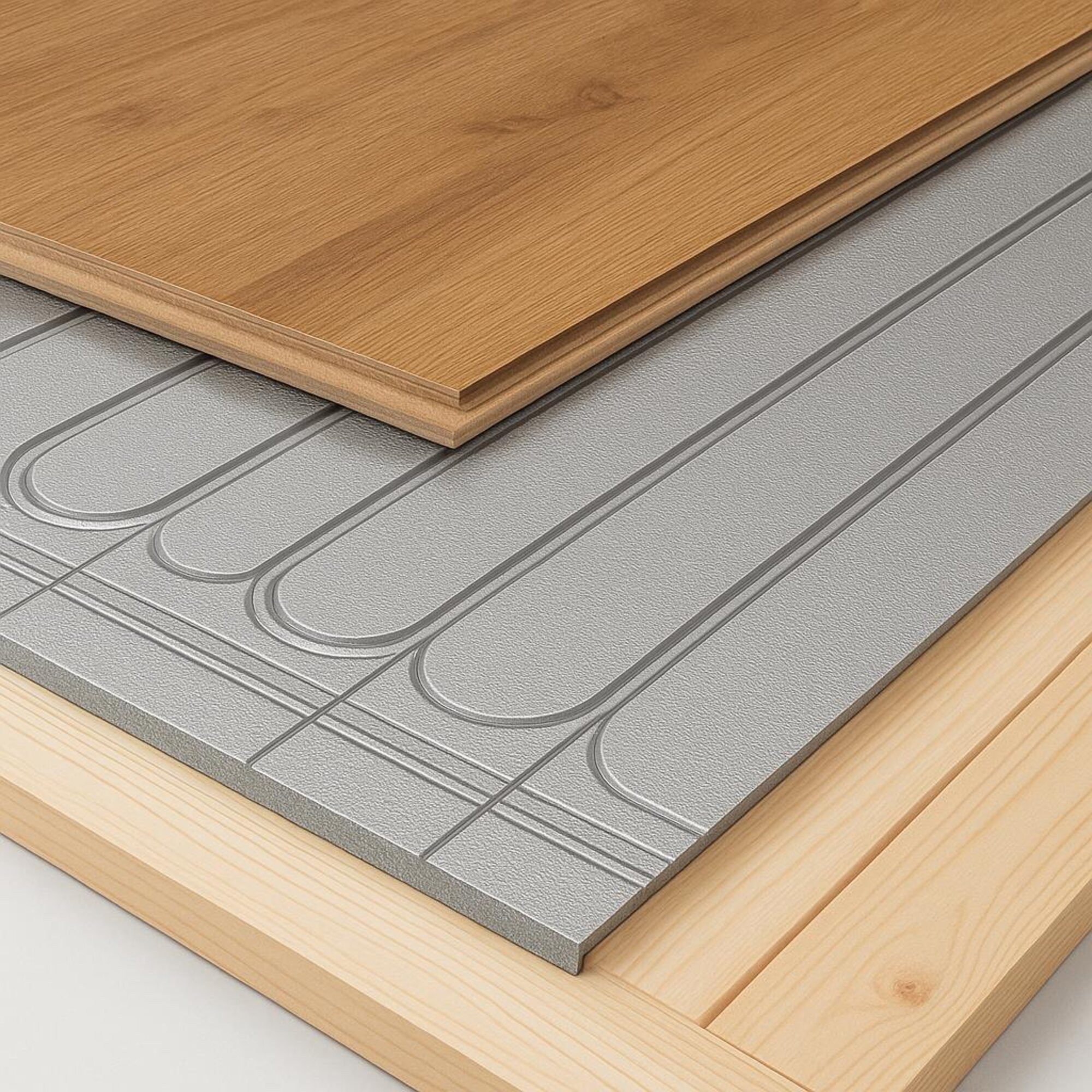 Xlmoebel Fußbodenheizung Trockenbau Fußbodenheizung 0,72 m² kein Estrich – 30 mm Sofort, Hergestellt in Europa